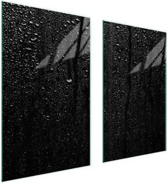 OEM Placa Protectora De Vidrio Para Estufa 75x52 Negro