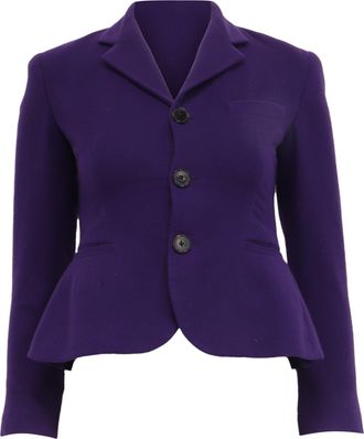 Ralph Lauren Collection Peplum Blazer in Violet Cashmere