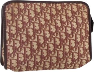 Dior Pre-owned Borsa a mano Trotter in tela - - Pre-owned - Donna - Rosso - ONE SIZE