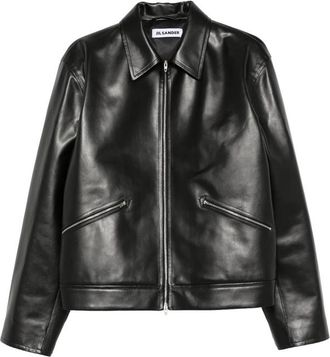 Jil Sander Zip-up Leather Jacket