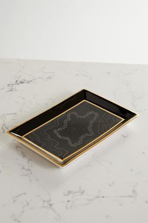 Suzanne Kalan Vassoio Portagioie In Porcellana - Nero