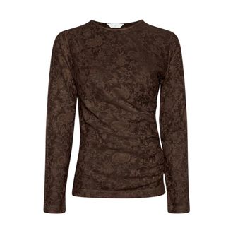 Moss Copenhagen Brigetta Top - Dames - Tops - Bruin - Maat: S/M Katoen