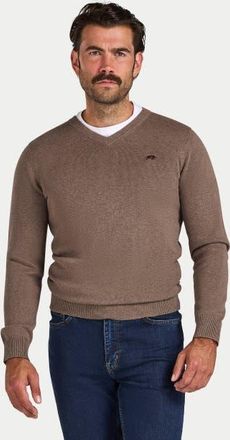 Raging Bull Classic V-Neck Sweater in Toast at Nordstrom, Size Xxx-Large