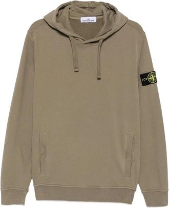 Stone Island Logo Sweatshirt - Heren - Hoodies - Groen - M - Hoodies & sweatvesten