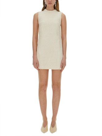 Self Portrait Boucle Mini Dress With Pearls