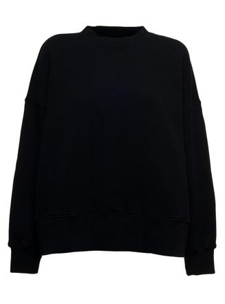 Palm Angels Black Crew Neck Sweatshirt