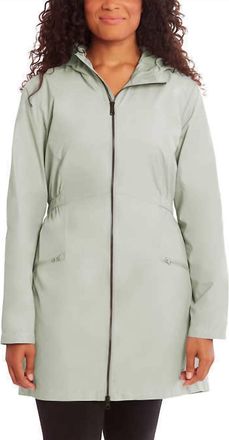 Kirkland Signature Womens Hooded Windbreaker Rain Jacket In Green