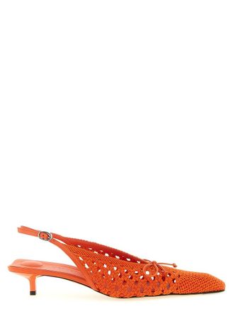 Jacquemus Orange Slingback Pumps