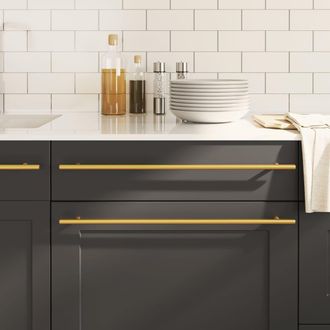Berkfield Home Cabinet Handles 20 pcs Gold 480 mm Stainless Steel