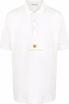 Bel-Air Athletics embroidered-logo cotton polo shirt - men - Cotton - S - White