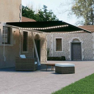 vidaXL Vidaxl - Cobertizo Para 6 Cubos De Basura Acero Antracita 414x79x117 Cm