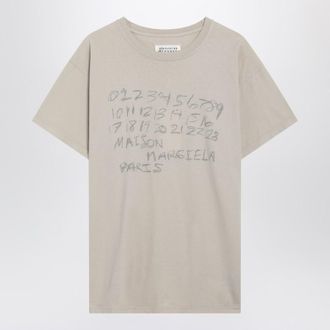 Maison Margiela Numeric Sand-Coloured T-Shirt