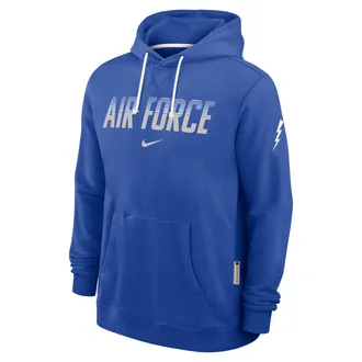 Nike Air Force Academy Sideline Nike Mens Dri-FIT Pullover Hoodie in Blue | IV9805-480