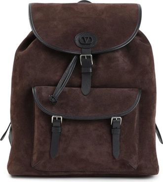 Valentino Garavani Zaino in camoscio - - Bags - Donna - Marrone - ONE SIZE