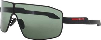 Prada Mens Black Rectangular Sunglasses PS54YS1BO06U