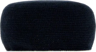 The Row Womens Midnight Blue Cashmere Perleaf Hat Darknavymelange Exterior: Cappelli