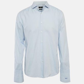 HUGO BOSS Boss By Hugo Boss Blue Patterned Slim Fit Shirt