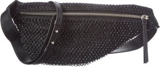 Rag & Bone Petra Mini Sling Diamante Mesh Leather Belt Bag