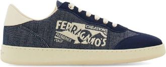 Ferragamo Low Top Logo-Print Sneakers