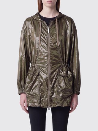 Herno Short Nylon Windbreaker Jacket with Hood and Cinched Waist