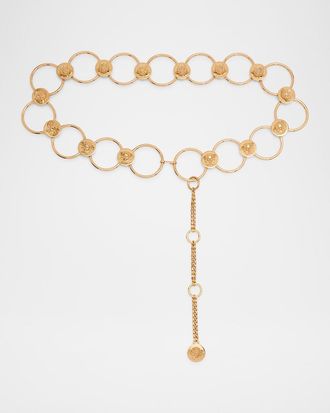 Versace Medusa Circle Link Chain Belt