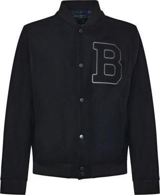 Barbour Bomberjack met logodetail - Blauw