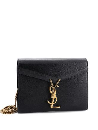 Saint Laurent Cassandra Chain Shoulder Bag Leather Small crossbody bag - Zwart