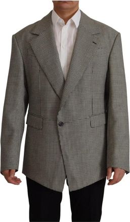Dolce & Gabbana Blazer - Heren - Blazers - Grijs - M - Wol - Jassen