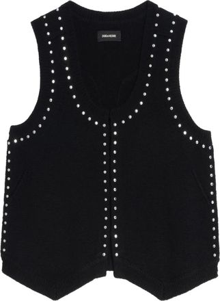 Zadig&Voltaire Gilet con scollo a V - Nero