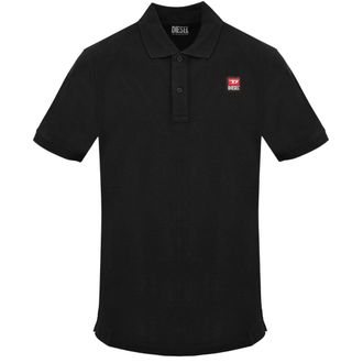Diesel Small Patch Logo Zwart Kaviaar Poloshirt