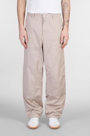 Carhartt Work in Progress Double Knee Pants In Beige Cotton