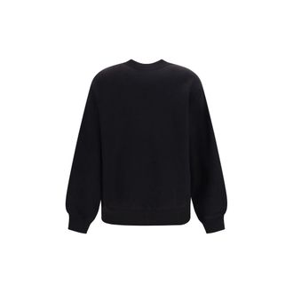 Dolce & Gabbana Logo-Embroidered Cotton Sweatshirt - Black