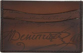 Berluti Mens Bambou Scritto Leather Card Case