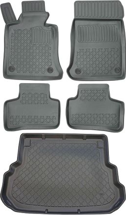OEM Juego De Alfombrillas Para Coche Y Maletero Para Mercedes Glk X204 Suv (de Junio De 2008 A Agosto De 2015)