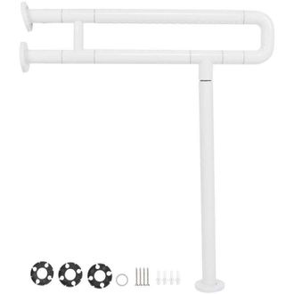 OEM Barra De Apoyo Plegable Para Inodoro De 70 Cm, Barra De Apoyo Accesible Para Inodoro, Barra De Seguridad Plegable, Acero Inoxidable, Para Personas May