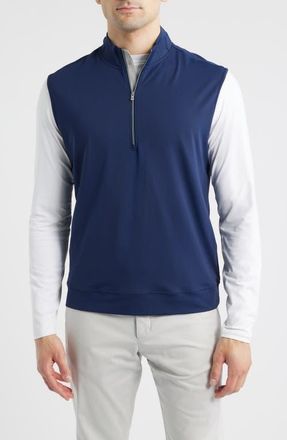 Johnnie-O Torque Quarter-Zip Vest in Navy at Nordstrom, Size X-Large