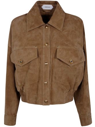 Versace Jacket Suede Effect Leather Blouson