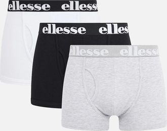 Ellesse Mens Hali 3Pk Boxers - Black/Grey/White - Multi/Black/Grey/White - Size: 35/34/32