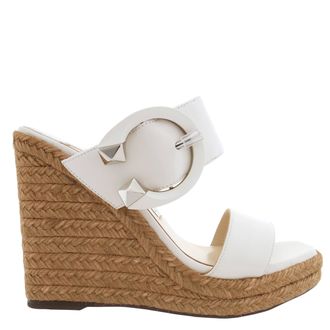 Jimmy Choo London Melian 110 Leather Wedge Sandals