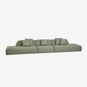 Sklum Sof&aacute; Modular De 3 Piezas Con Doble Div&aacute;n Tapizado Cardea Sklum