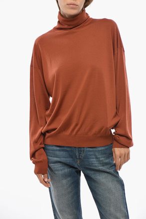 Saint Laurent Maglia in Lana a Collo Alto Saint Laurent