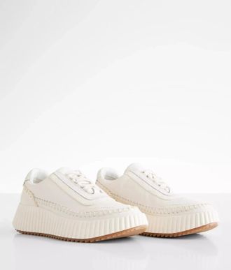 Dolce Vita Dolen Sneakers Womens White Leather Platform Shoes HTAT1080