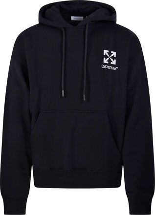 Off-white Small Arrow Logo Hoodie in Black Cotton