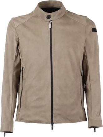 Roberto Ricci Design Nabucco Biker Jacket - Heren - Zomerjassen - Bruin - 2XL - Jassen