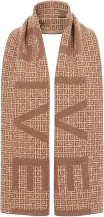 Givenchy Muffler Sjaal - unisex - Wintersjaals - Bruin - ONE Size - Wol - Accessoires