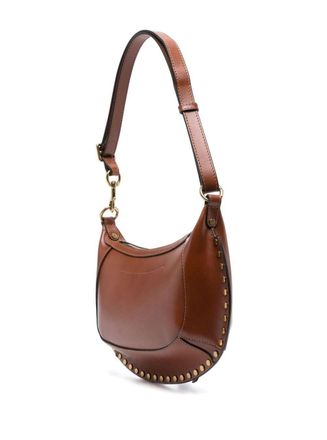 Isabel Marant Womens Shoulder Bag Oskan Moon Brown Leather