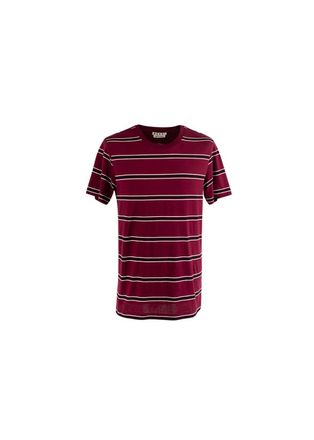 Marni Burgundy & black striped cotton jersey T-shirt Size XS
