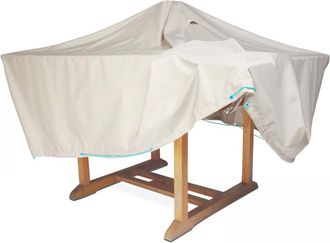 Oviala Funda para muebles de jardín 170 x 110 x 60 cm topo
