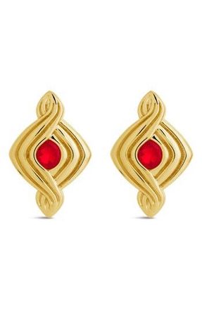 Sterling Forever Danish Cubic Zirconia Drop Earrings in Gold at Nordstrom Rack