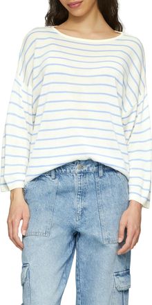 QS by s.Oliver 3/4 Arm-Pullover mit Streifenmuster